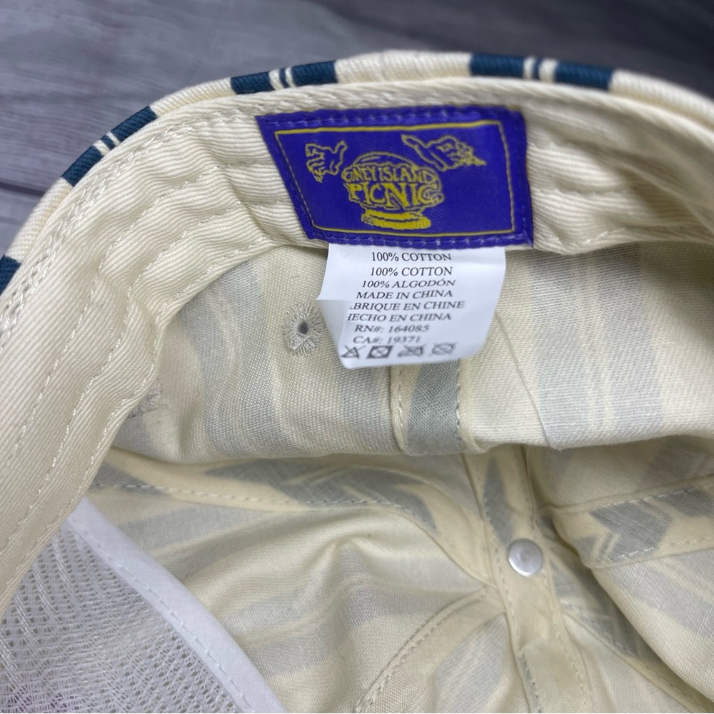 Coney Island Picnic Montauk Stripe Baseball Cap - Picture 5 of 6